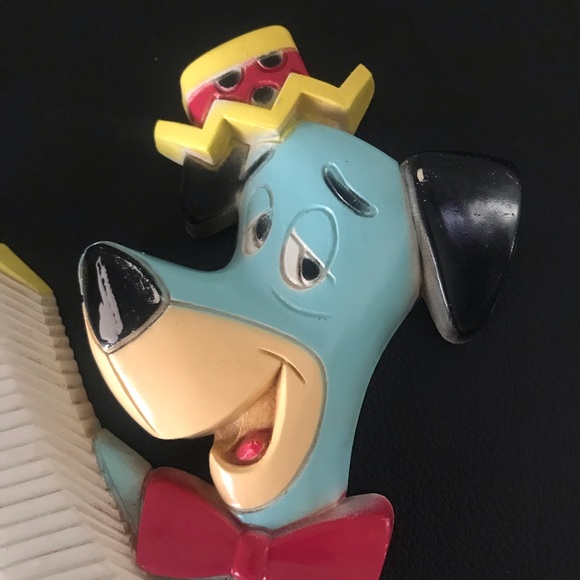 Vintage Hanna Barbera Huckleberry Hound molded plastic wall plaque - Picture 2 of 9
